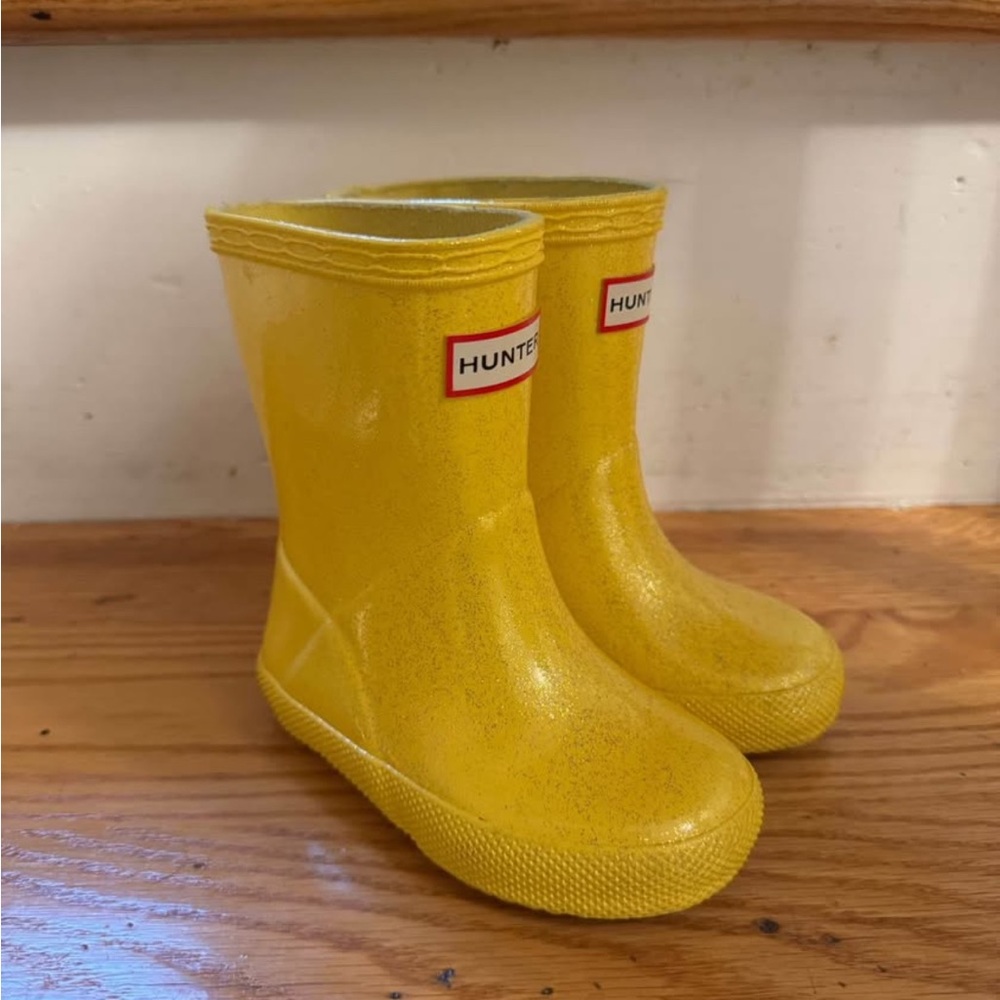 Hunter Yellow Rain Boots for Toddlers